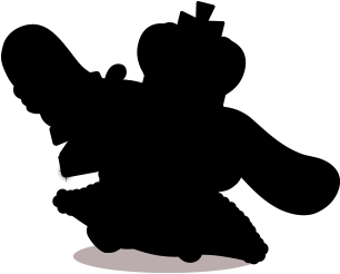 Cinnamoroll - Silhouette (380x500), Png Download
