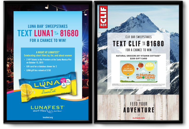 Two Call To Action Posters, One For Clif Bar And The - Luna Lemon Zest Snack Bar (800x544), Png Download