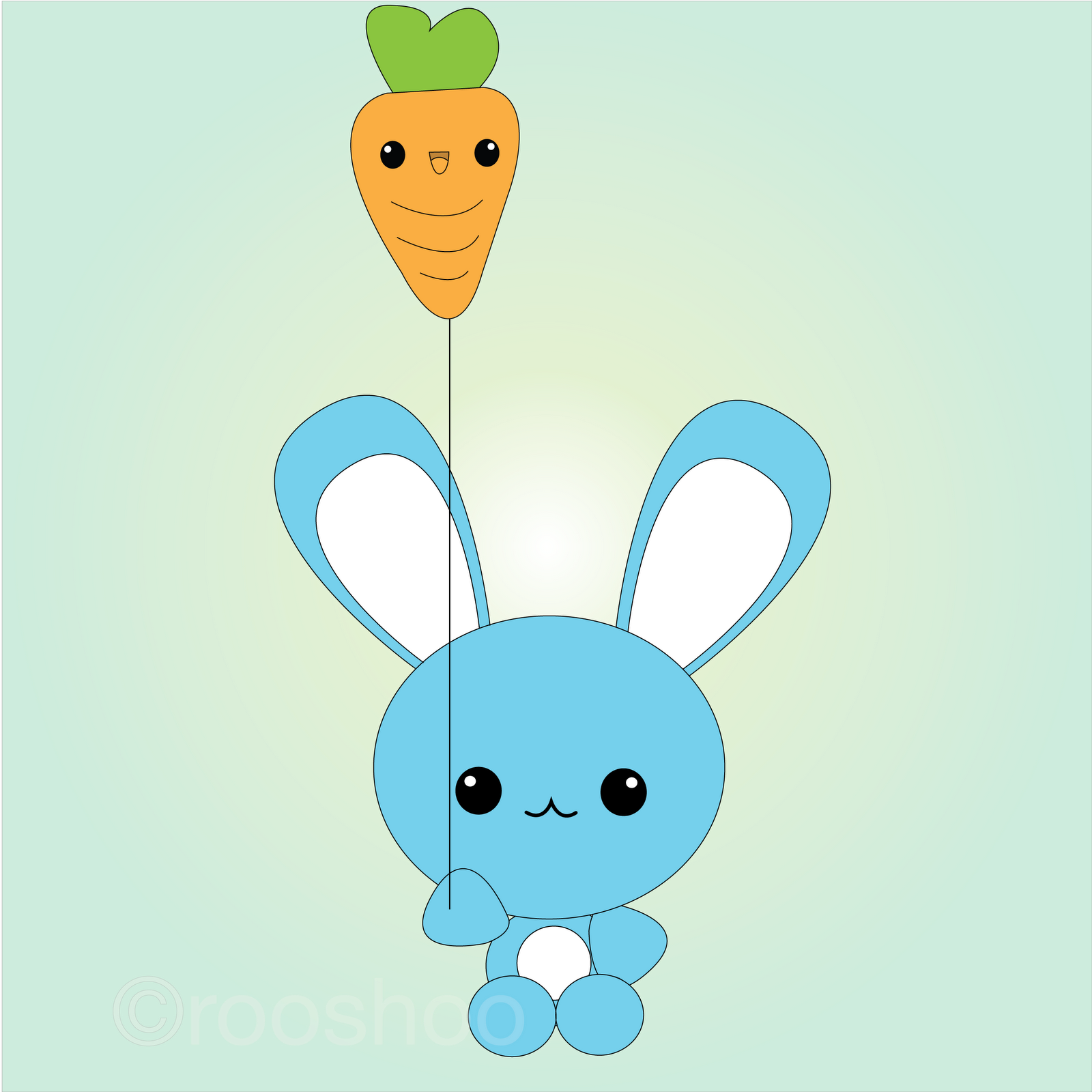 Here Are Some Of The Cutest Iphone Cases On The Web - Imagenes De Conejitos Kawaii (1600x1600), Png Download