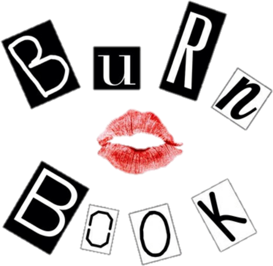 Burn Book SVG PNG -   Book letters, Mean girls burn book, Mean girls