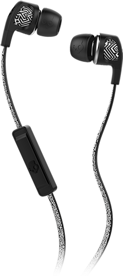 Dime Headphones, White Geo Black - Skull Candy Smokin Buds 2 (1000x1000), Png Download