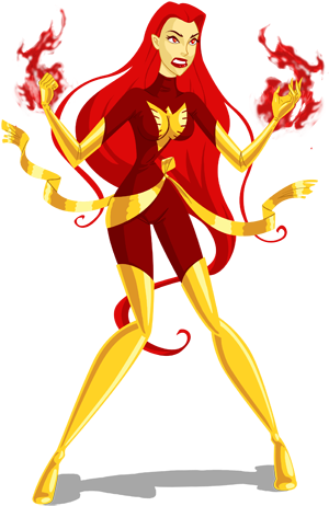 Http - //thedarkjar - Yolasite - Com/fan-art - Php - Jean Grey Fan Art (314x472), Png Download