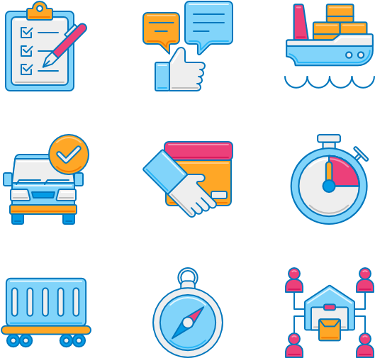 Logistics - Web Design (600x564), Png Download