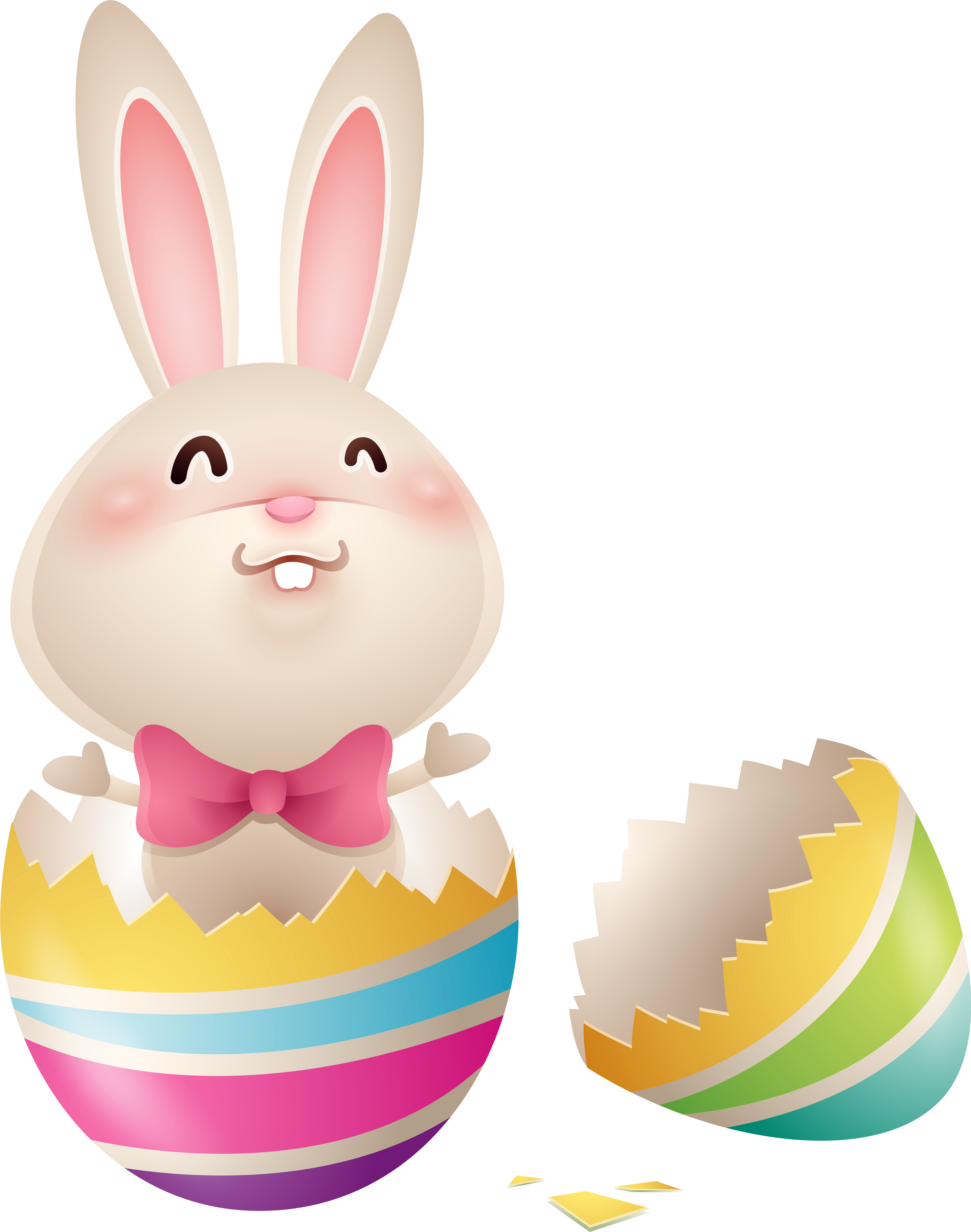 Easter Basket Bunny Clipart Transparent - Egg Clipart Easterbunny (555x704), Png Download