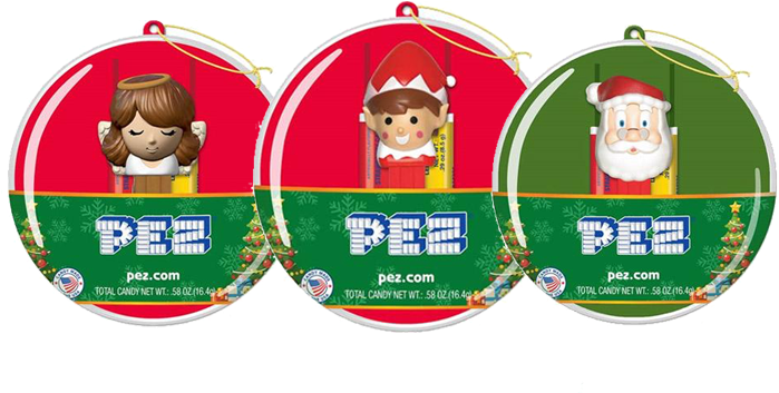 Pez Christmas Ornament With Mini Candy Dispenser For - Pez Christmas Ornament (720x720), Png Download