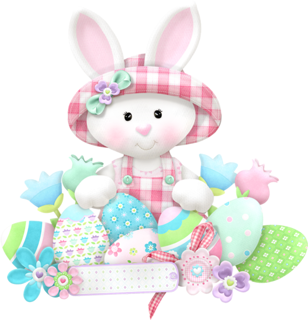 Easter White Bunny Png Clipart - Easter Bunny Pngs (647x674), Png Download