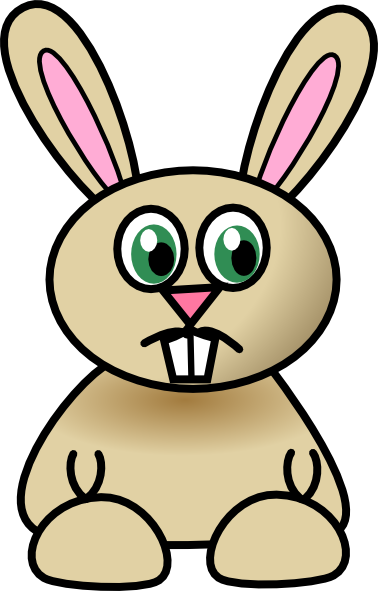 Sad Bunny Svg Clip Arts 378 X 591 Px (378x591), Png Download
