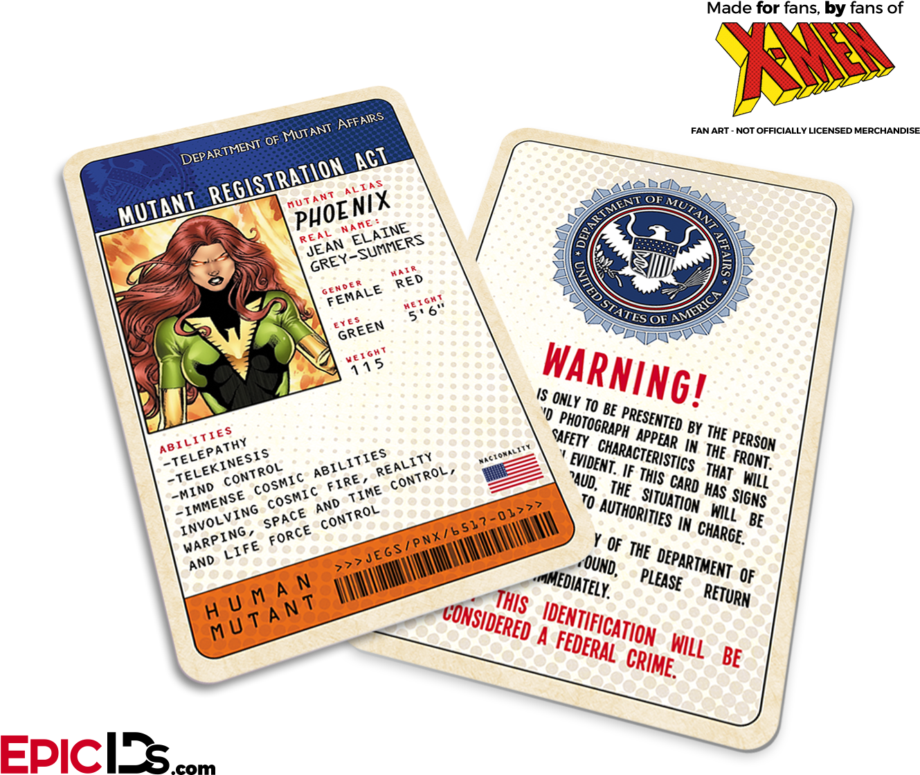 Mutant Registration Act 'x-men' Classic Comic Identification - Wolverine (1417x1181), Png Download