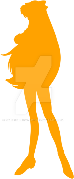 Sailor Venus Silhouette By Sarahughey Art-d5f1l59 894×894 - Art (894x894), Png Download