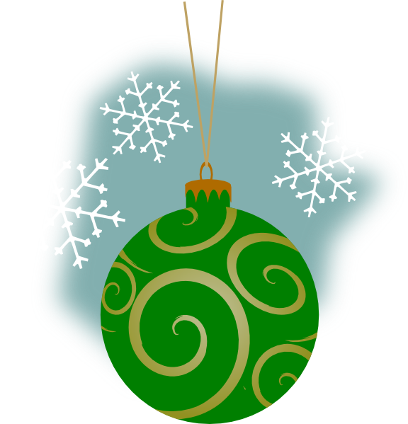 How To Set Use Green Decorative Ornament Clipart - Copo De Nieve Verde Png (576x599), Png Download