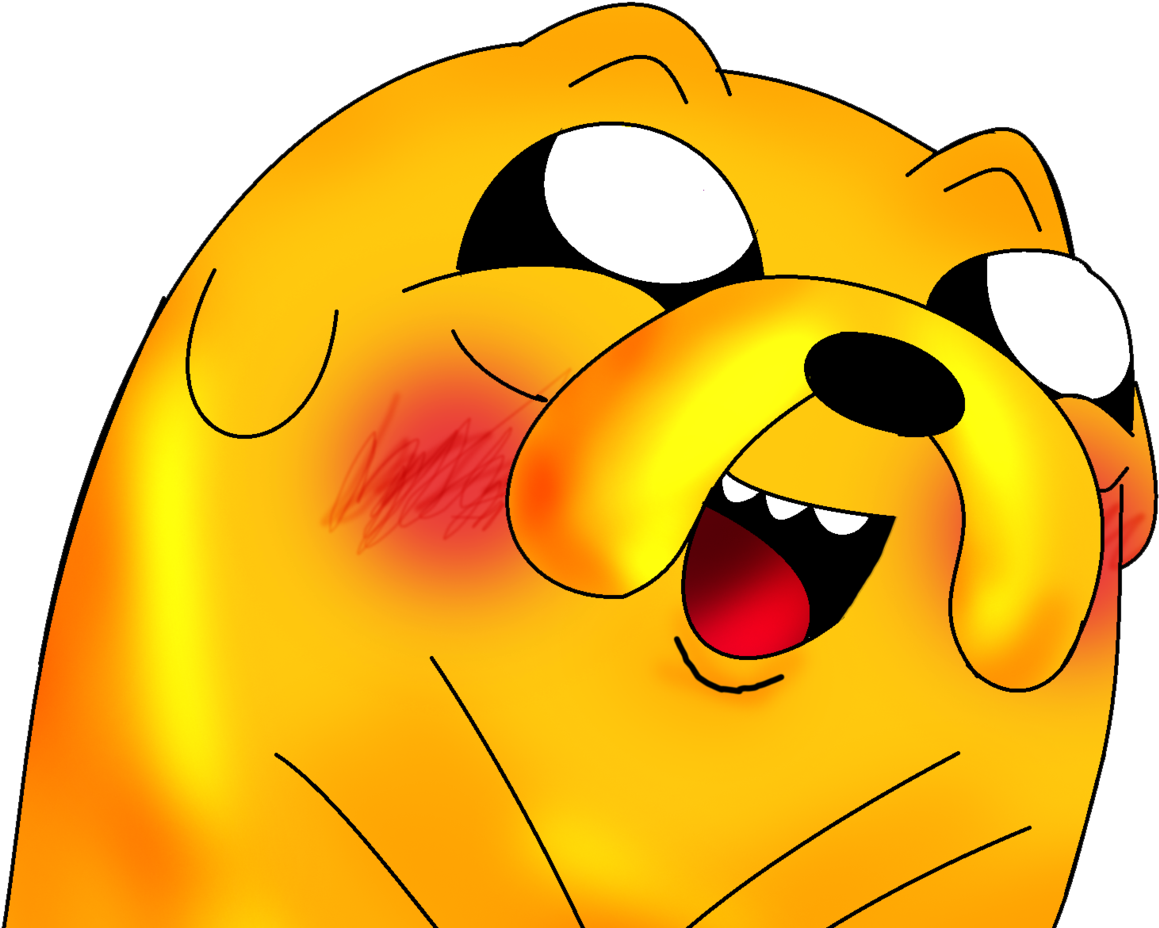 Aww - - Jake Blushing (1600x961), Png Download