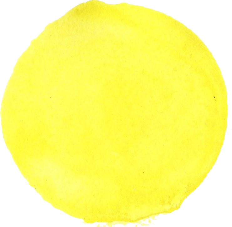 4 Yellow Watercolor Circle - Yellow (741x726), Png Download