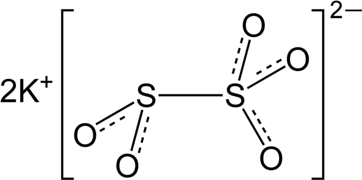 Potassium Metabisulfite 2d - Metabisulfito De Sodio Formula (800x433), Png Download
