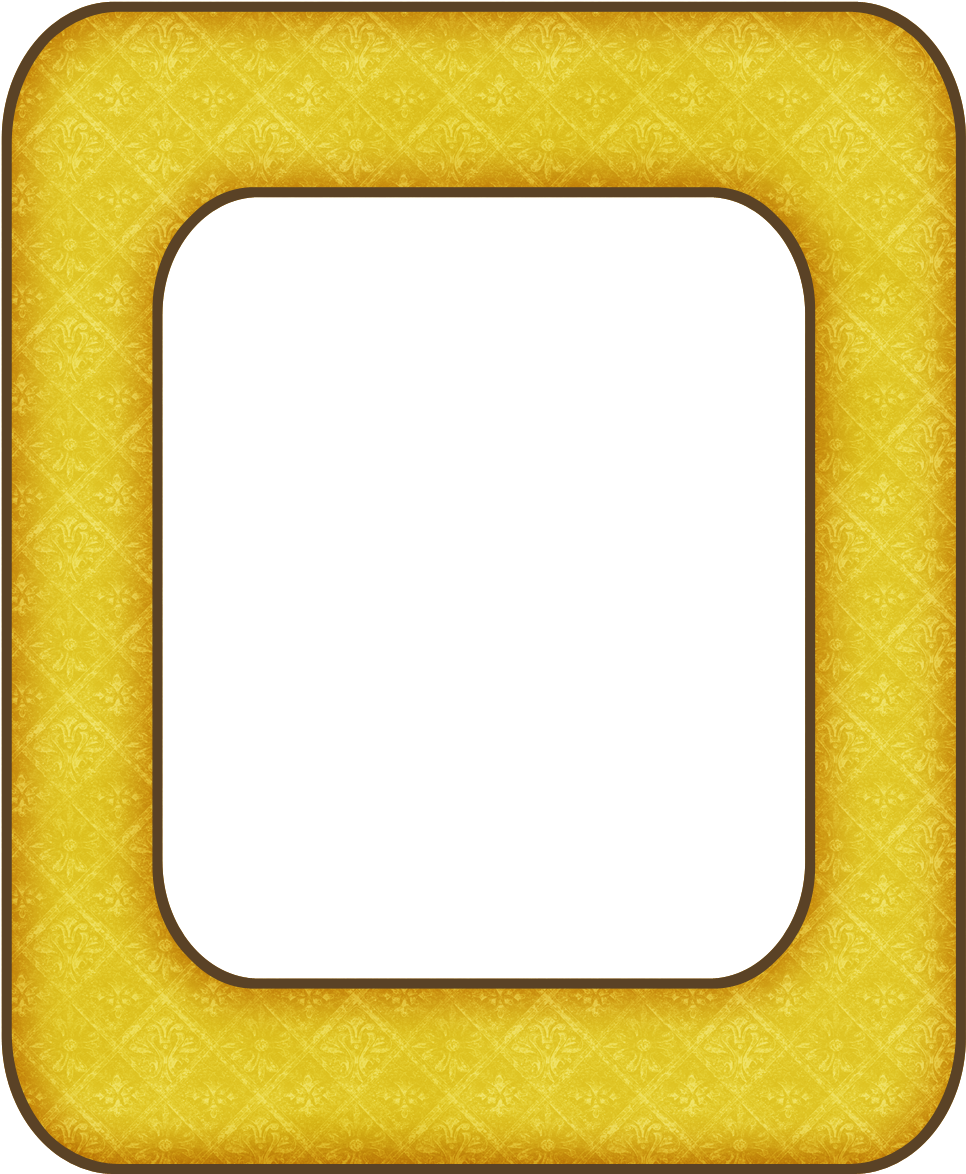 Yellow Frame Png - Picture Frame (1200x1200), Png Download