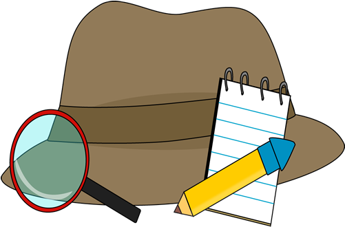Detective Supplies - Detective Clip Art (500x336), Png Download