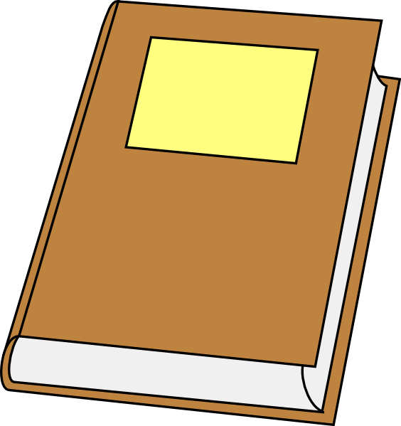 Notebook Clipart User Manual - Desenho De Livro Fechado (564x599), Png Download