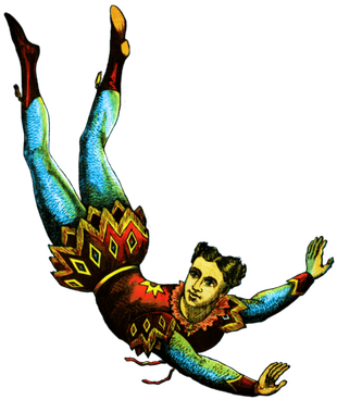 Vintage Trapeze Artist - Circus Vintage Png (400x400), Png Download