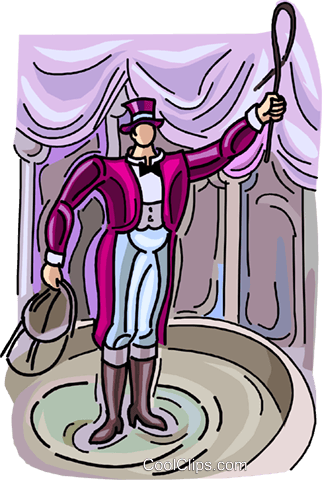 Ring Master Royalty Free Vector Clip Art Illustration - Cartoon (322x480), Png Download