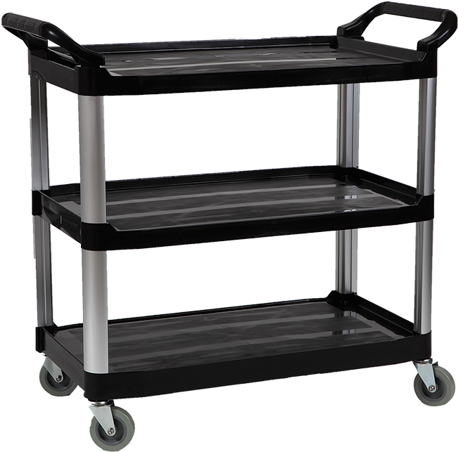 Food Service Cart - Plastic Utility Cart (800x800), Png Download