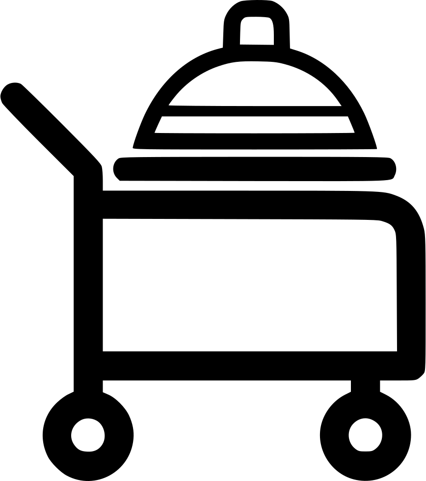 Room Service Food Plate Cart Comments - Food (868x980), Png Download