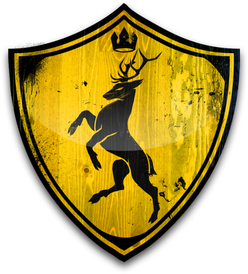 Baratheon - Game Of Thrones Baratheon Shield (500x551), Png Download