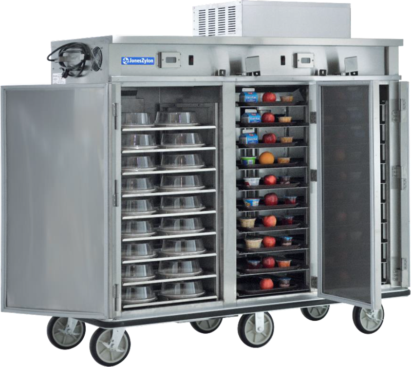 Jones Zylon Jzhr 40 Hc Heated Refridgerated Cart Meal - Health Care (800x715), Png Download