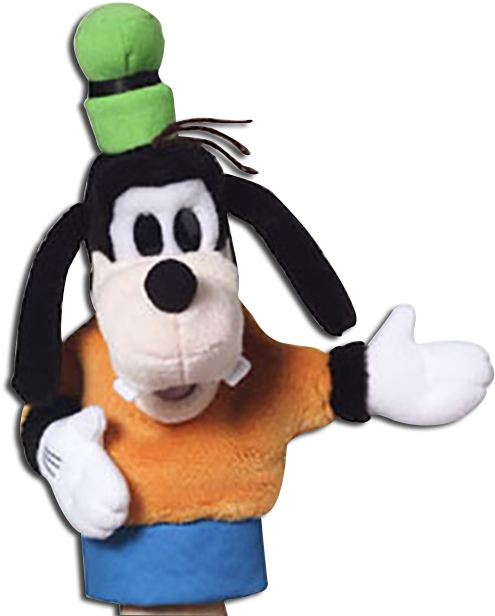 Disney's Plush Goofy Hand Puppet - Mickey Mouse And Friends (514x620), Png Download