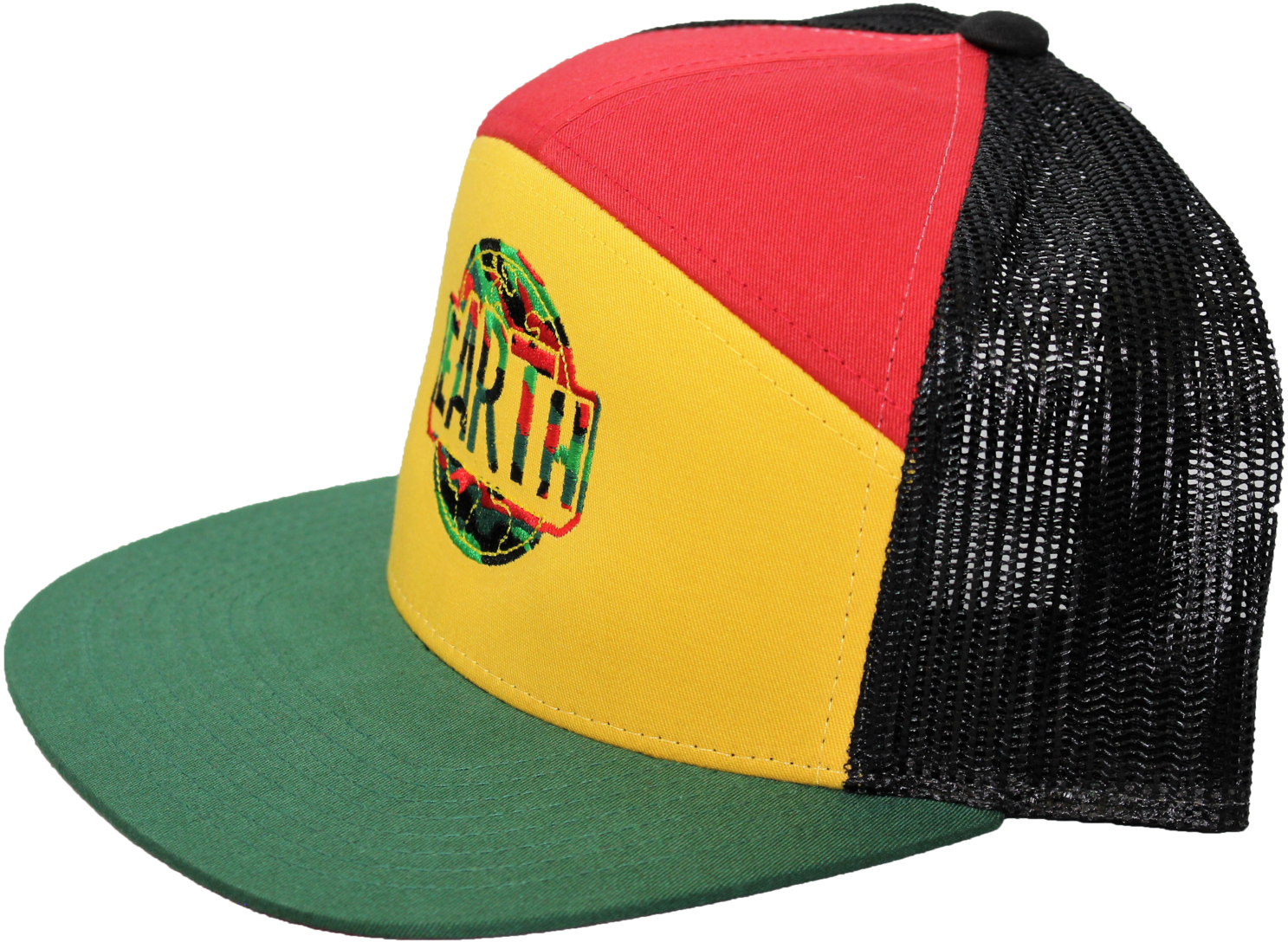 Earth Hat - Rasta Camo - Hat (2048x1365), Png Download