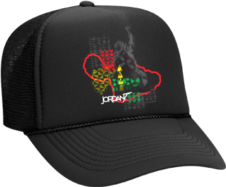 Shaka Rasta Trucker Hat - Baseball Cap (400x500), Png Download