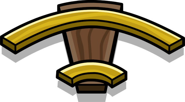 Gold Railroad Corner Sprite 002 - Illustration (640x352), Png Download