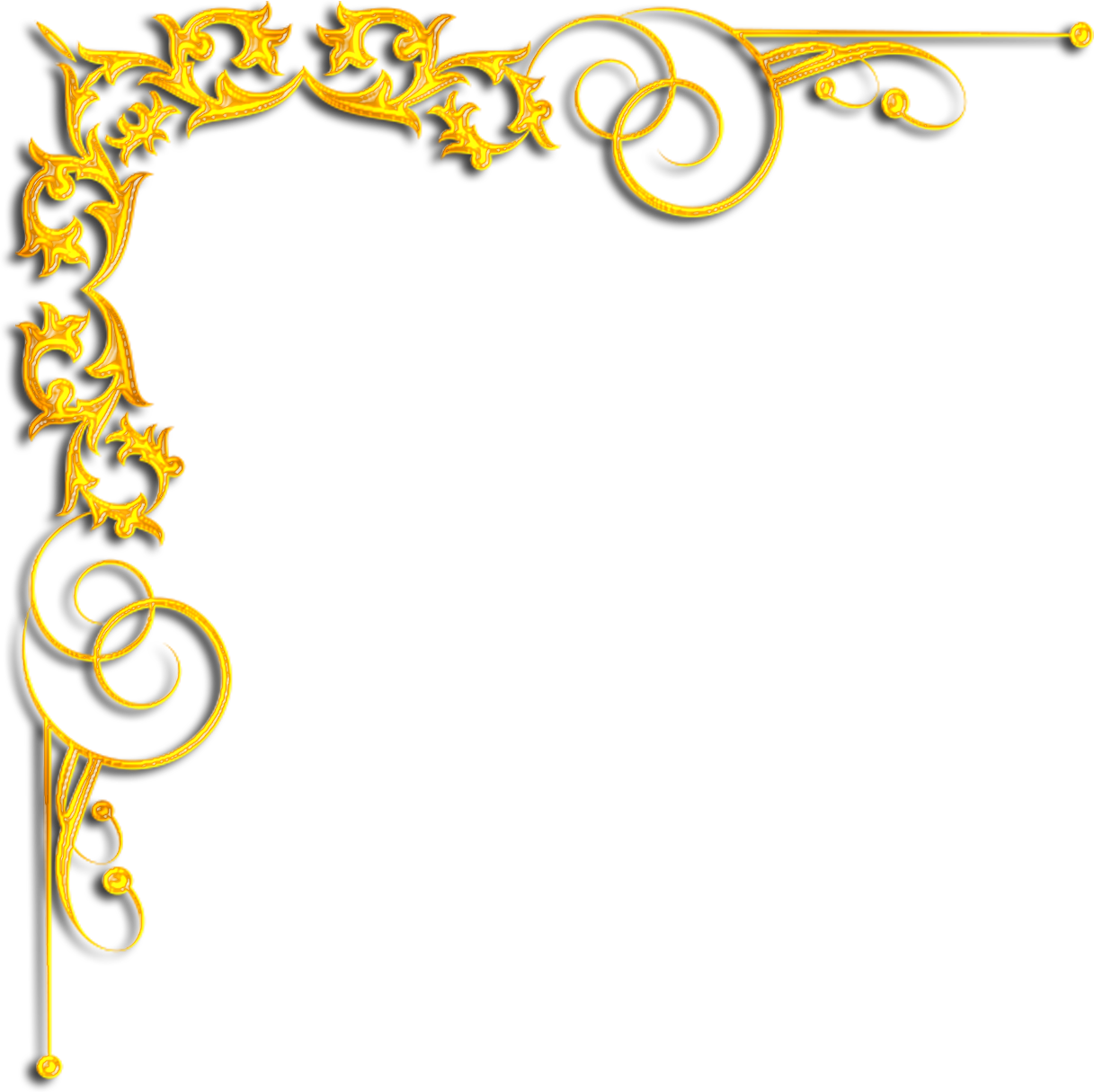 Gold Corners Золотые Уголки - Light Color With Corner Desighns Background Images (1217x1215), Png Download