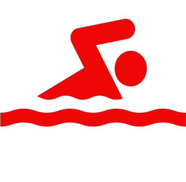 Swimming Icon Red Png (600x586), Png Download