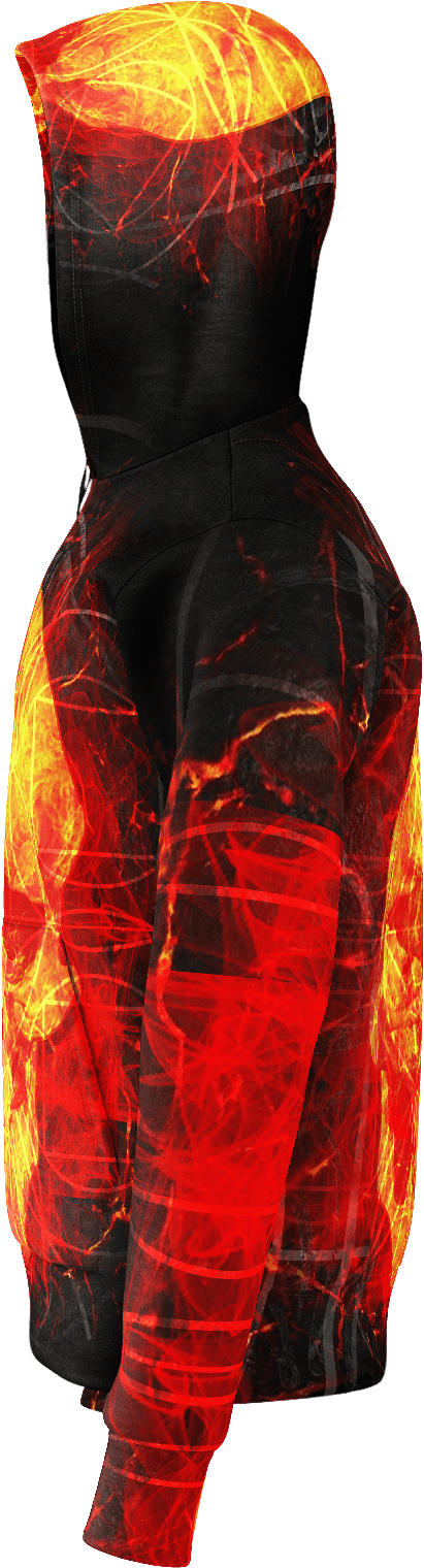 Matrix Fire Skull Hoodie - Illustration (1600x1600), Png Download