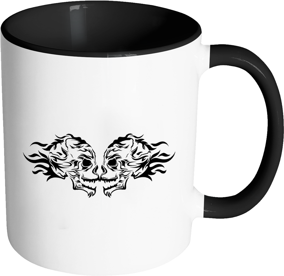 Fire Skull Accent Mug - Coffee Morning Motivational Quotes (1024x1024), Png Download