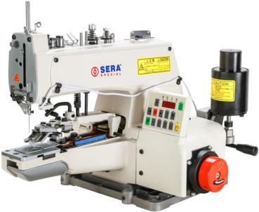 Button Stitch Direct Drive Sewing Machine - Buttonhole Stitch (500x333), Png Download