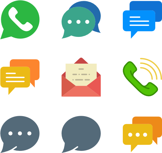 Dialogue Assets - Speech Bubble Icon Flat (600x564), Png Download