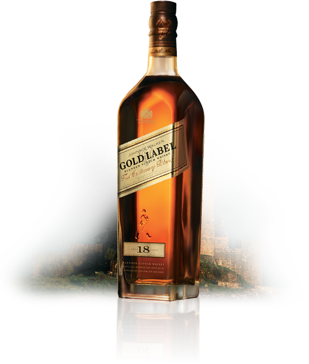 Clube De Vantagens - Johnnie Walker Scotch Gold Label 18 Year (622x732), Png Download