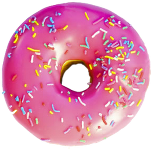 Photo - Pink Donut Transparent Background (530x530), Png Download
