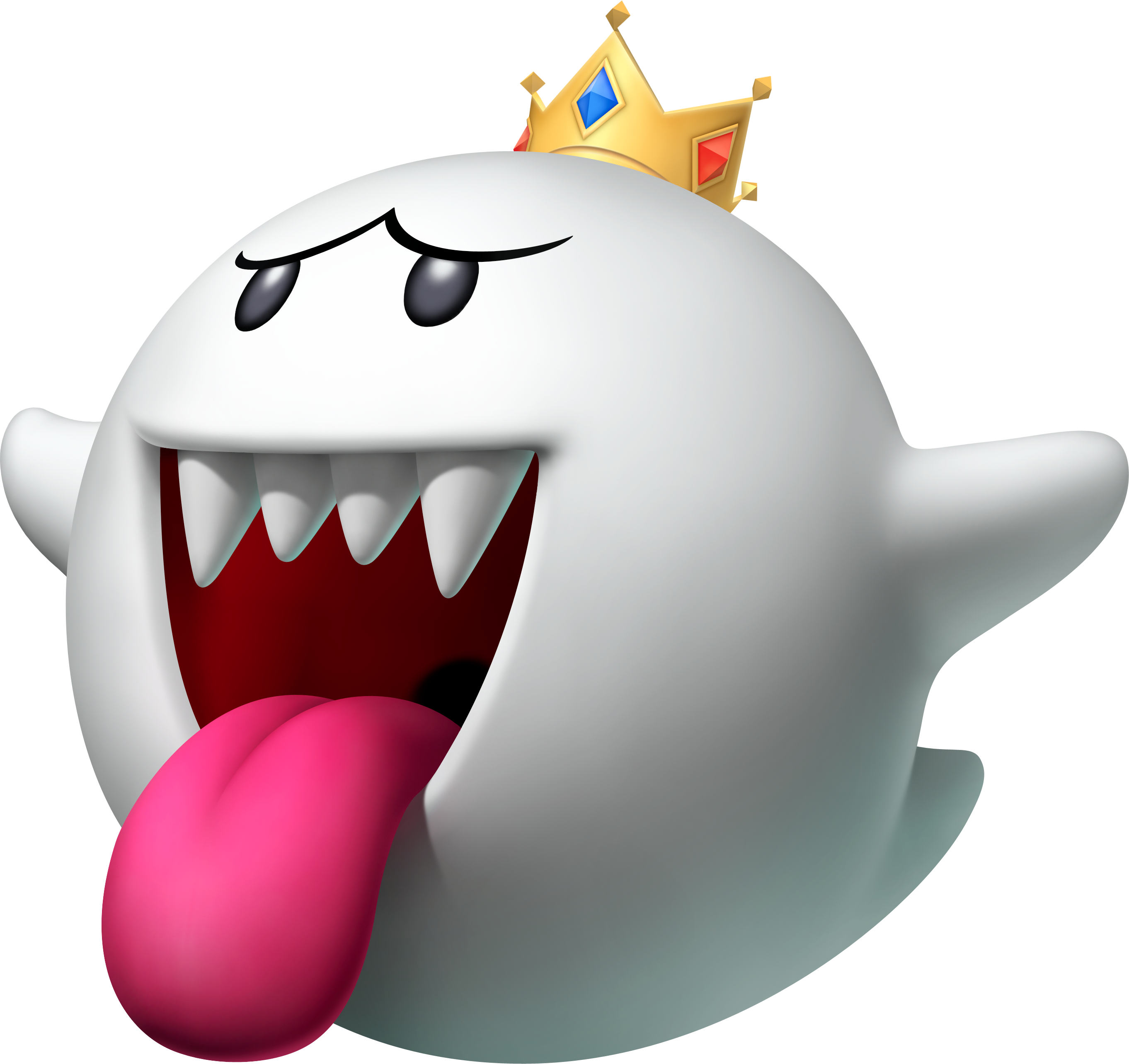 King Boo Mario Super Sluggers Render Art (2724x2568), Png Download