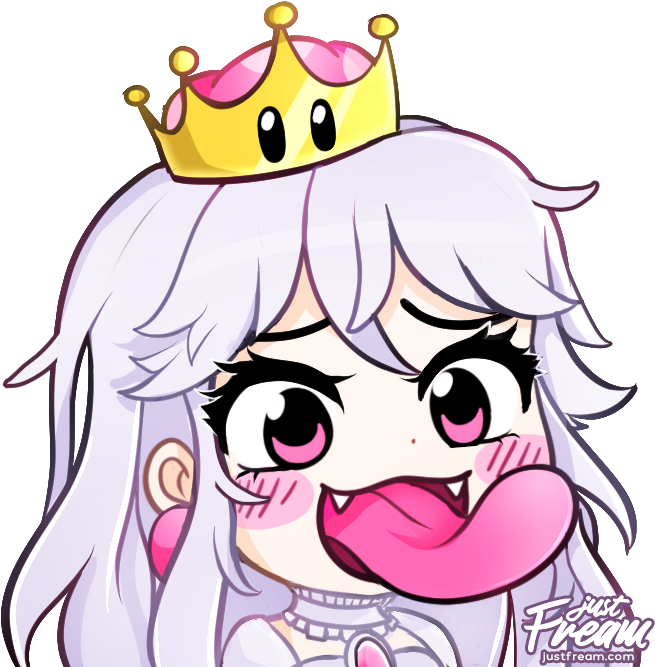 Boo And Princess King Boo - Boosette Justfream (672x673), Png Download