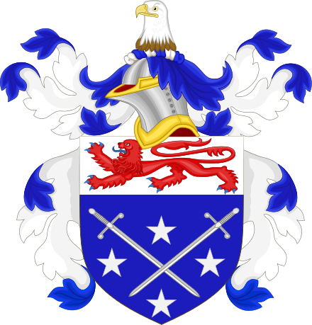 Coat Of Arms - Myles Standish Coat Of Arms (440x459), Png Download