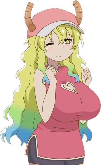 #lucoa #quetzalcoatl #kobayashi-san Chi No Maid Dragon - Lucoa Maid Dragon Png (400x581), Png Download