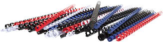 Genie 11099 Spiral Binding Combs Set Din A4 Pack Of - 20 Genie Plastikbinderücken Assortiert (350x350), Png Download