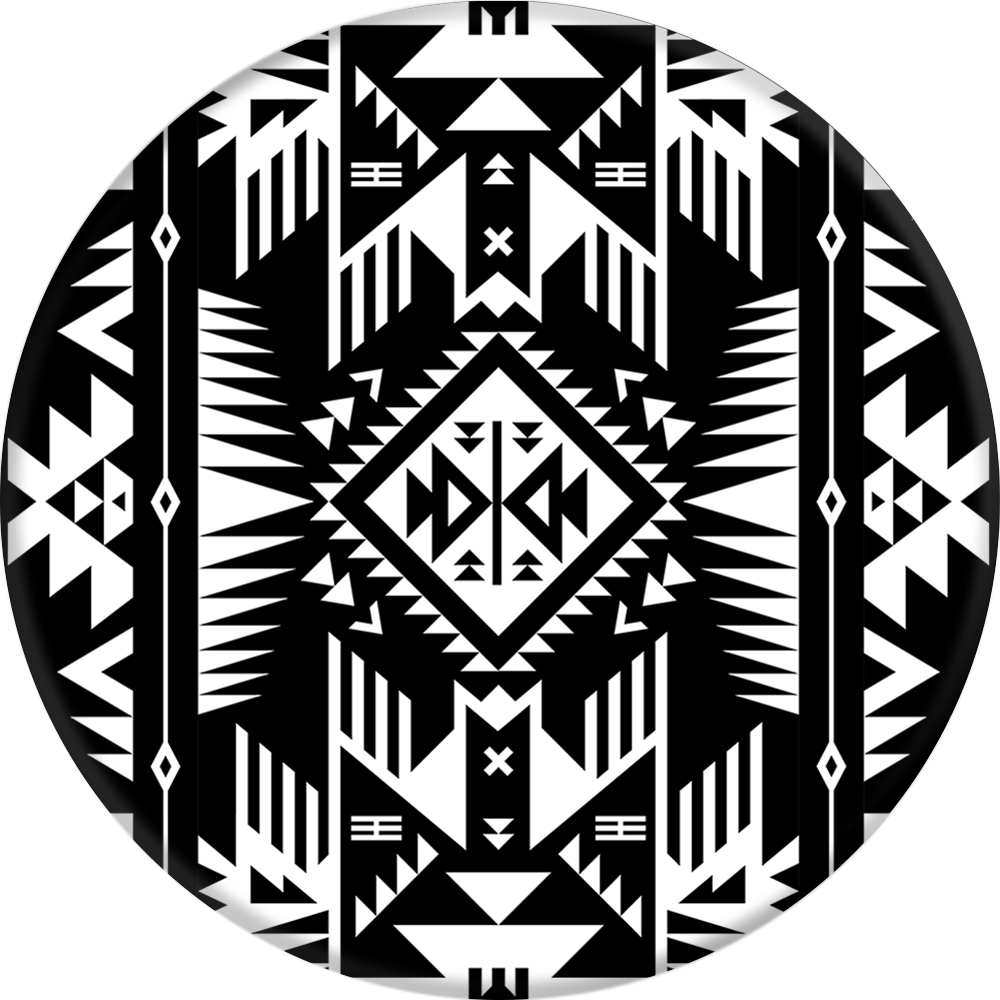 Popsockets Grip Quetzalcoatl, Popsockets - Black And White Popsocket Pattern (1000x1000), Png Download