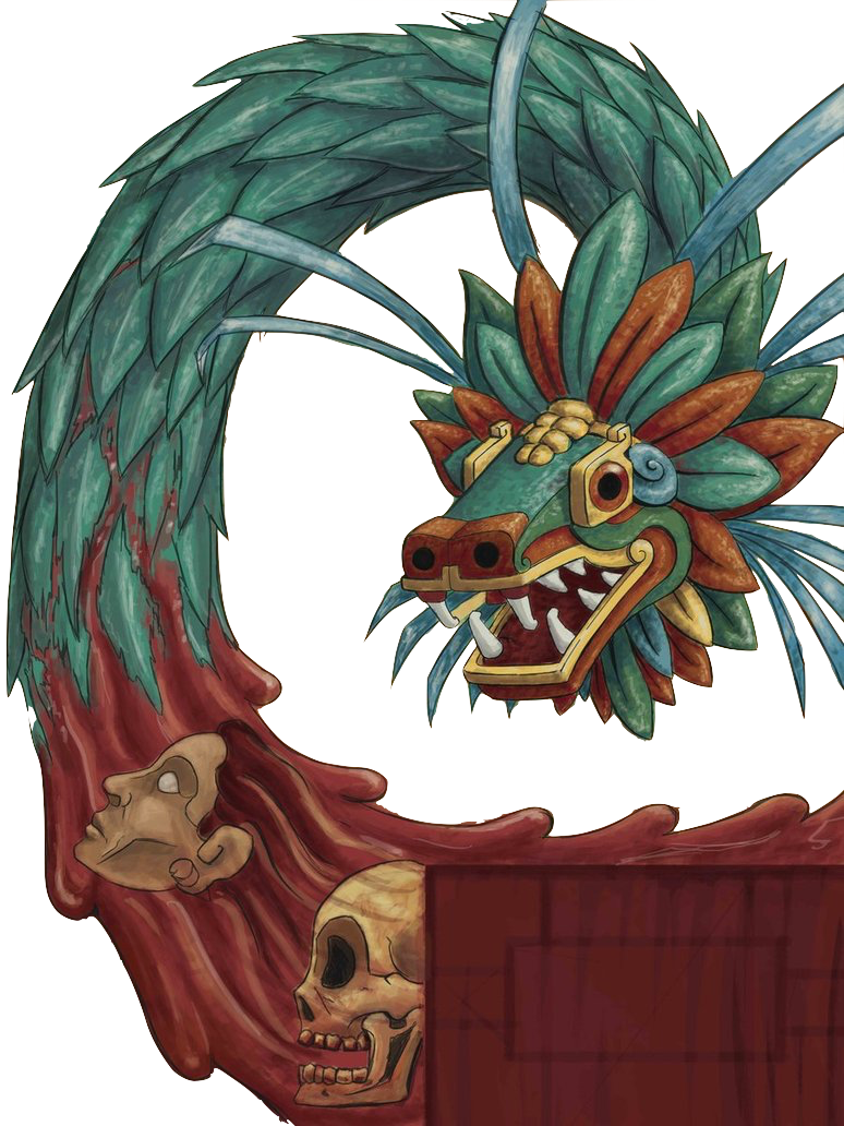 Quetzalcoatl Serpiente Emplumada (774x1032), Png Download