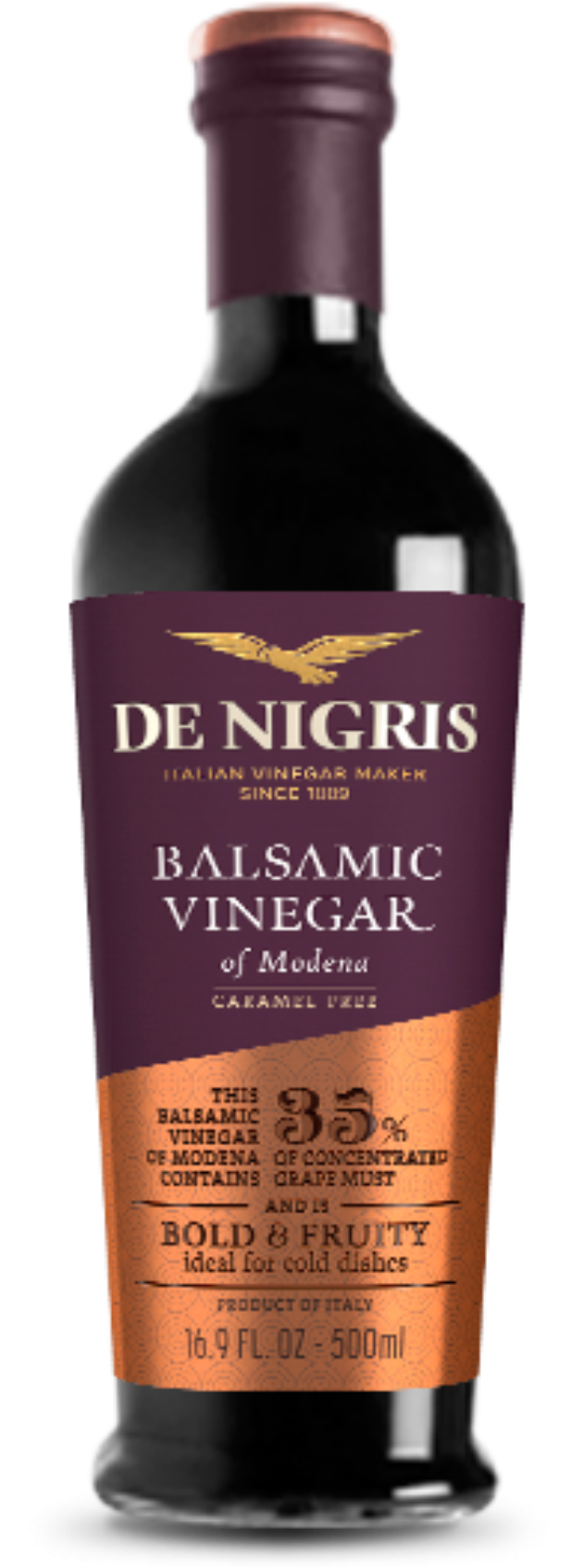 Bronze Eagle Balsamic Vinegar Of Modena - De Nigris White Balsamic Vinegar (630x1800), Png Download