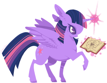 Love Art Cute Kawaii My Little Pony Twilight Sparkle - Twilight Art Mlp Unicorn (500x353), Png Download