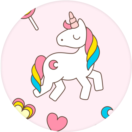 Unicorn Pop Grip - Imagenes De Unicornio Para Cumpleaños (580x580), Png Download