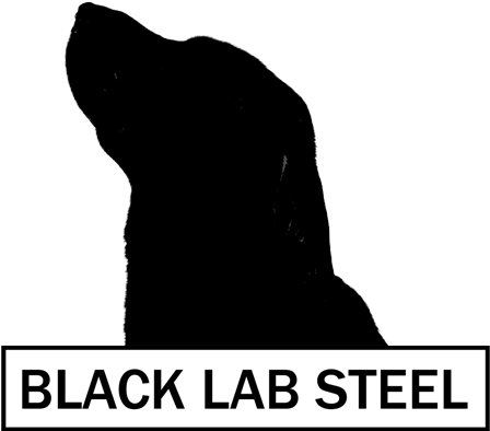 Black Lab Steel Custom Metal Art - Steel (500x500), Png Download