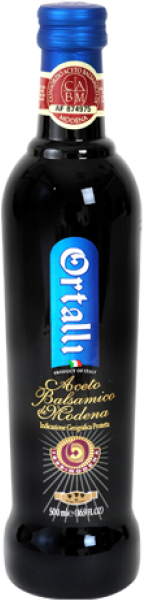 Ortalli Aceto Balsamico Blue Label 500ml - Ortalli Balsamic Vinegar Of Modena - 16.9 Fl Oz (650x650), Png Download